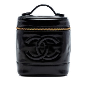 Pre-Loved Chanel CC Patent Vanity Bag